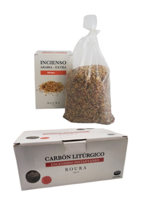 Oferta Roura 2 cajas de Carbón y 2 cajas de Incienso